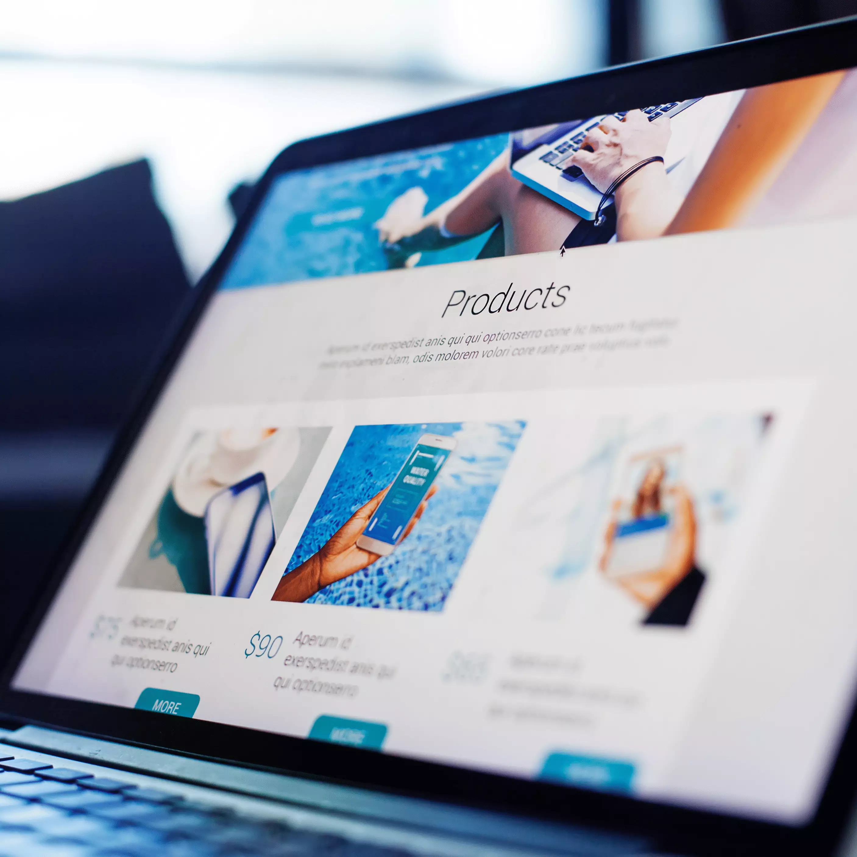 Rolling image thumbnails linked to articles or pages